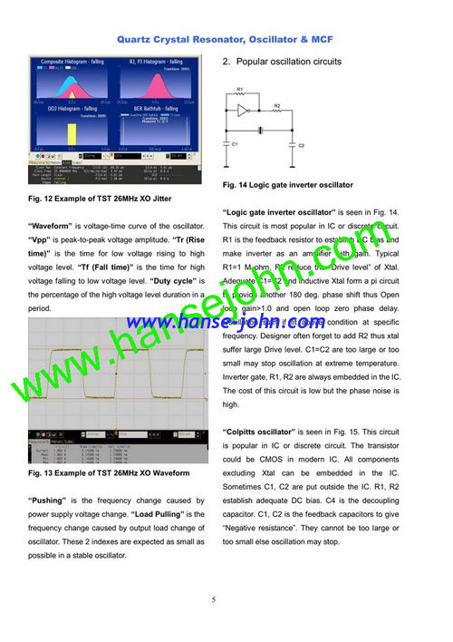 Crystal Oscillator Application Notes latest china supplier news
