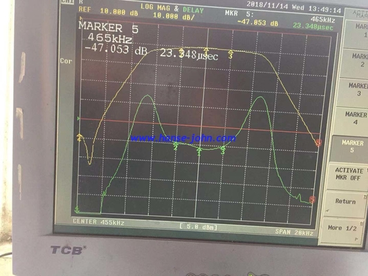 Piezoelectric Ceramic Filter CFUCG455KH1X-R0 LTUC455KHx,Group delay time,low insertion loss,1dB ripple，