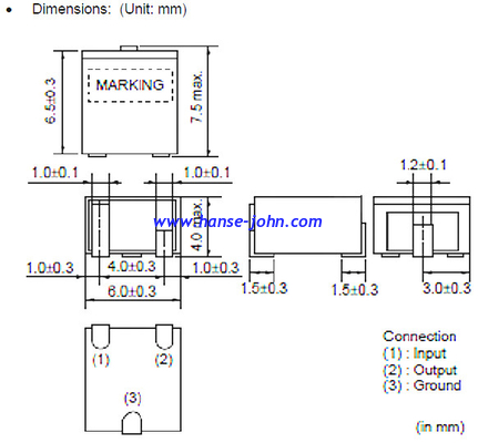 Piezoelectric Ceramic Filter CFUCG455KH1X-R0 LTUC455KHx,Group delay time,low insertion loss,1dB ripple，