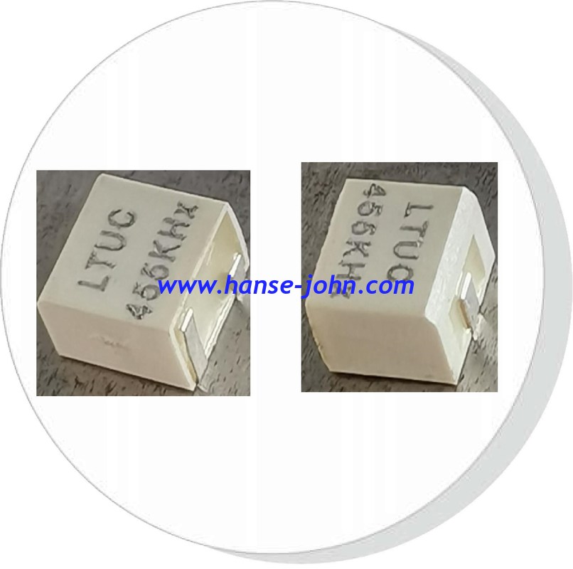 LTUC455KHx 455KHZ Piezoelectric Ceramic Filter RESONATOR hANSE jOHN  CFUCG455KH1X-R0 LTUC455KHx,Group delay time,low insertion loss,1dB ripple，