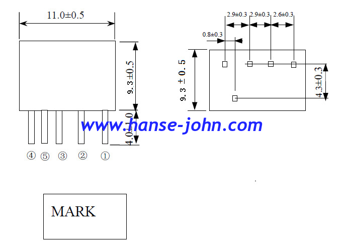 Piezoelectric Ceramic Filter LT304+AW Group delay time,low insertion loss,1dB ripple，